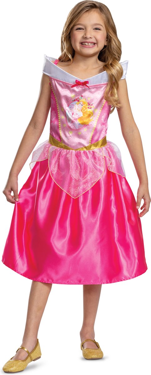 Disguise disney princess - sovende skønhed, aurora basic plus, størrelse m (7-8 år), piger