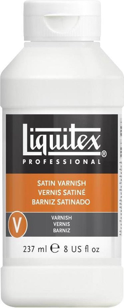 Liquitex 8208 professionel halvblank lak 237ml - akryllak, satin, gennemsigtig, UV-bestandig, holdbar - satin lak