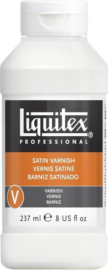 Liquitex 8208 professionel halvblank lak 237ml - akryllak, satin, gennemsigtig, UV-bestandig, holdbar - satin lak