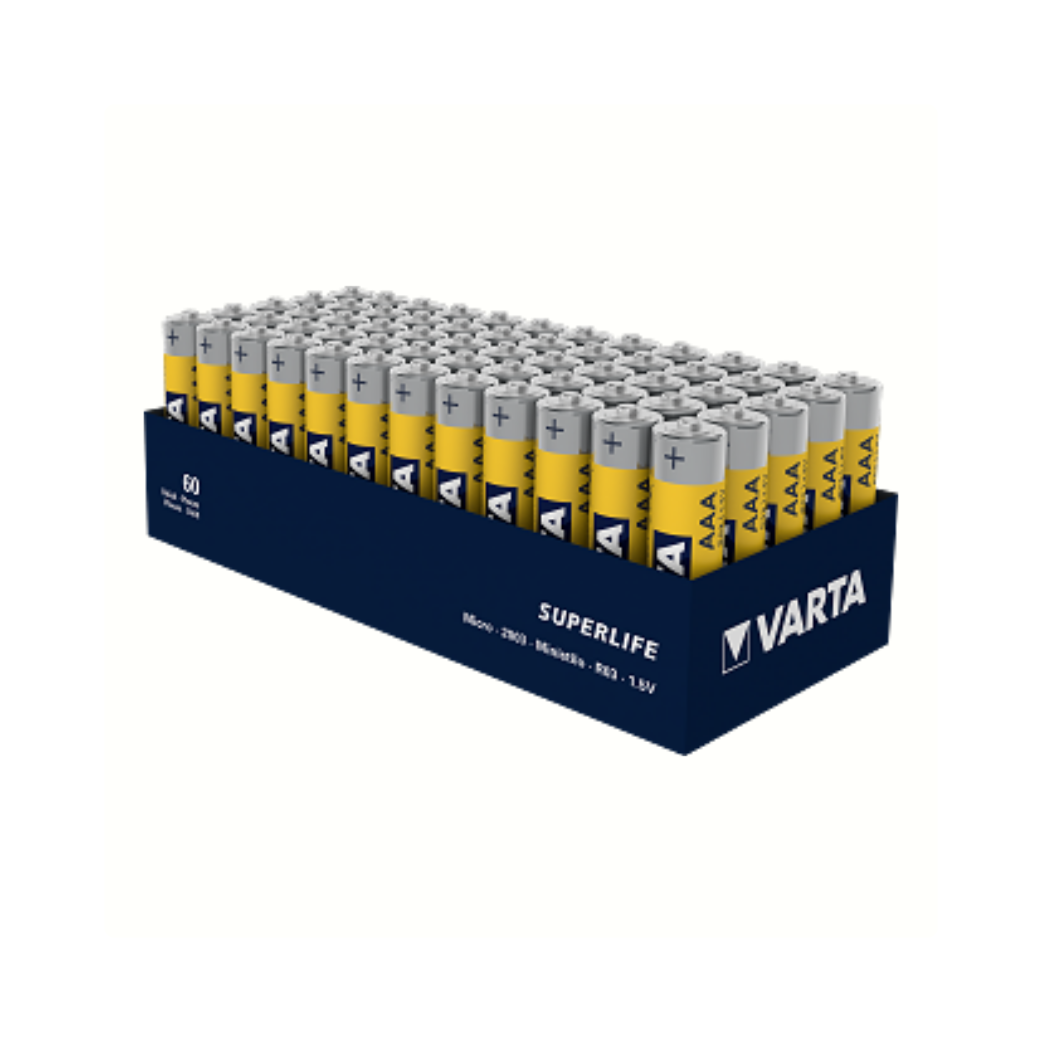 Batterier AAA Superlife R03 1.5V Zink-Carbon 48 stykker