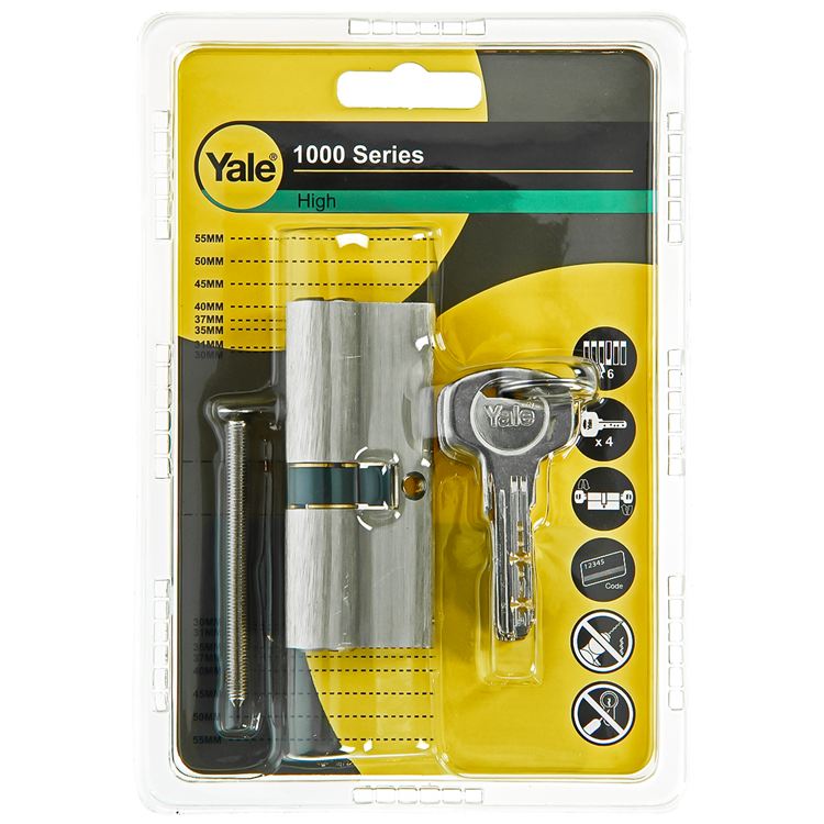 Yale 1060539 - profilcylinder 1000 mv 75mm (35 40) | 5 stk