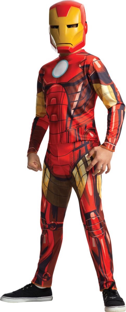 Rubiner Avengers samler kostume - iron man - børn - størrelse 128