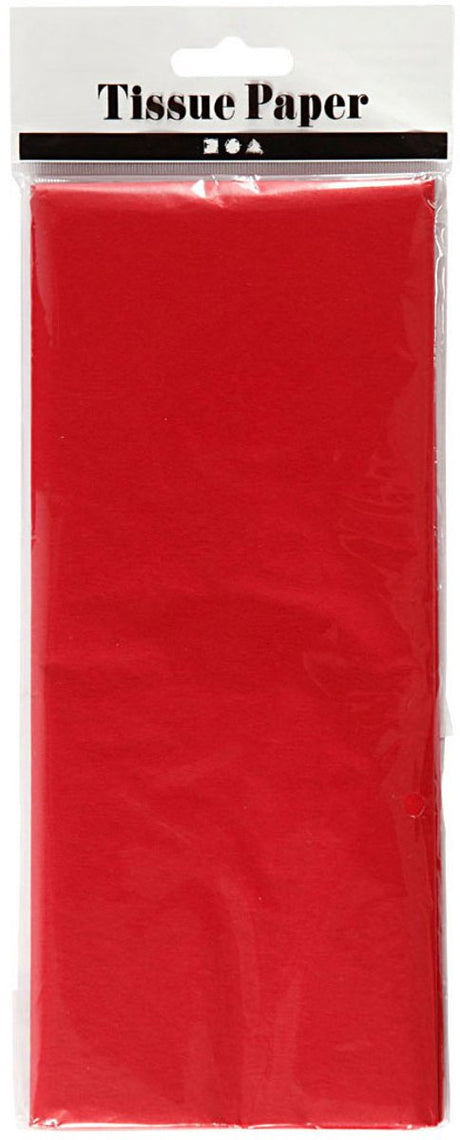 Creativ Company Tissue Paper Red 10 Sheets 14 Gr, 50x70cm