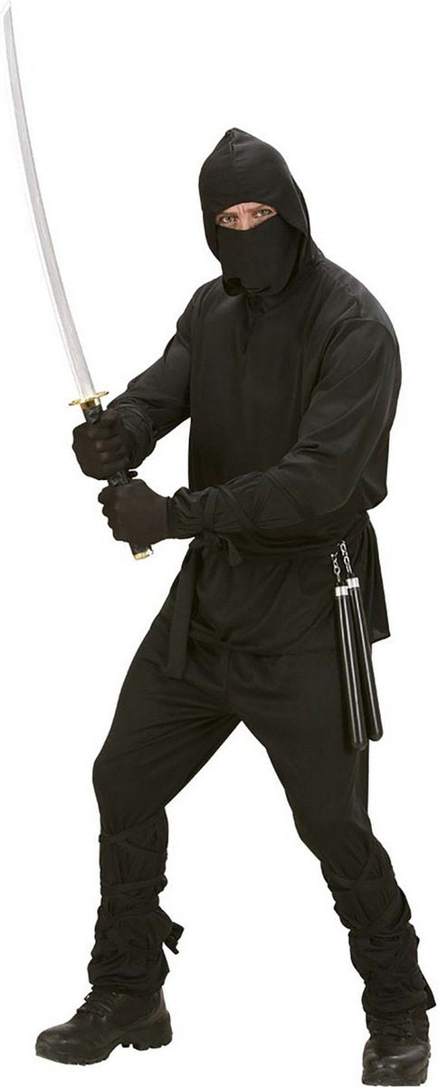 Finidi ninjadragt sven sort voksne