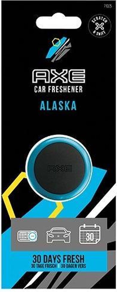 Økse luftfrisker mini udluftning - alaska 3 cm sort blå