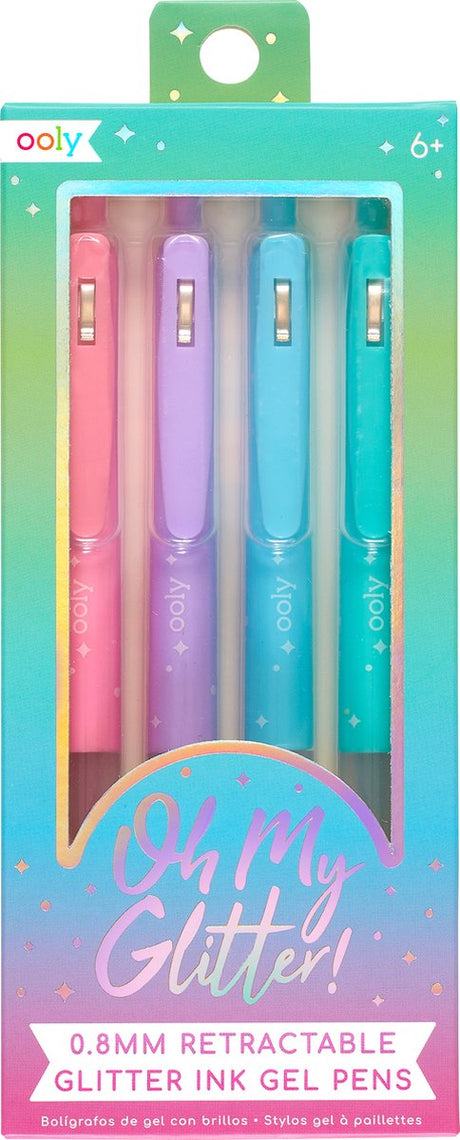 Ooly - oh my glitter - 4 glitter gel penne