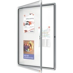 Aflåselig opslagstavle nobo sikkerhedsglas 9 x a4