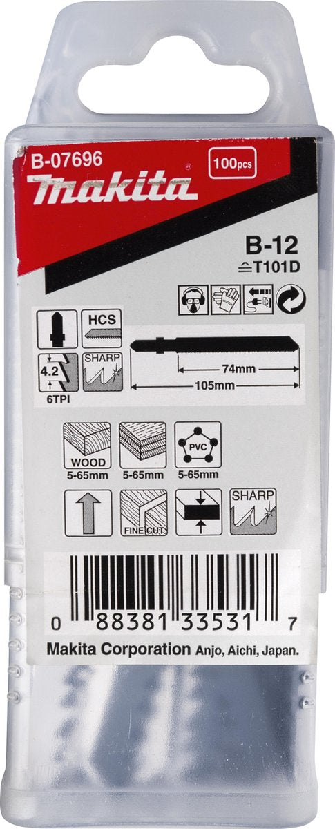 Makita stiksavsklinge træ 74mm t101d - b-07696