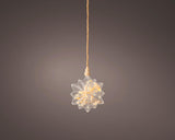 Lumineo micro LED stjerne med tørrede blomster ø 19cm