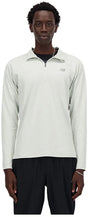 New balance space dye 1 4 zip heren sporttrui - atletic grey l