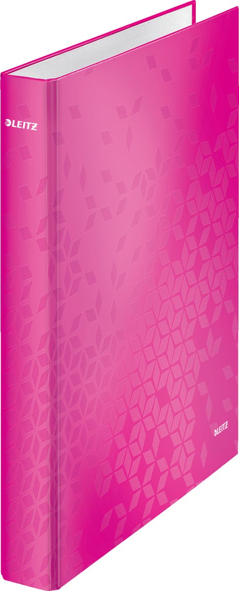 Leitz wow lamineret ringbind - 4-ring - rygbredde på 40 mm - pink