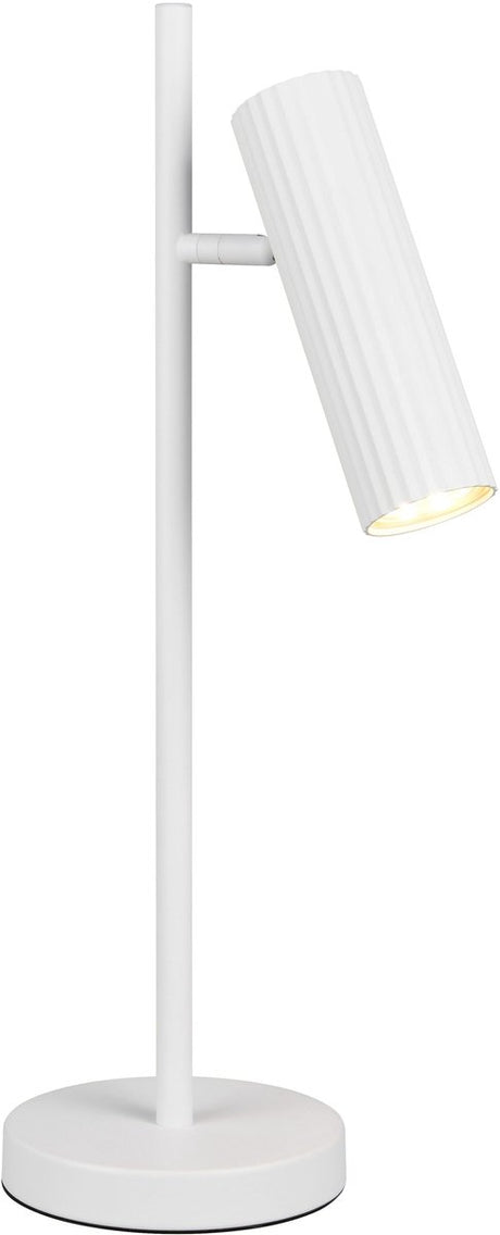 Trio soka - bordlampe - hvid mat - ekskl. 1x gu10 5 w - ledningskontakt