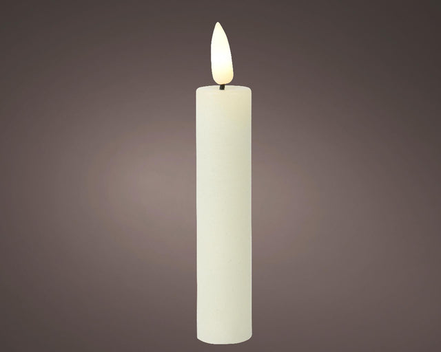 Lumineo middagslys sæt led flamme 16cm creme 2-dlg