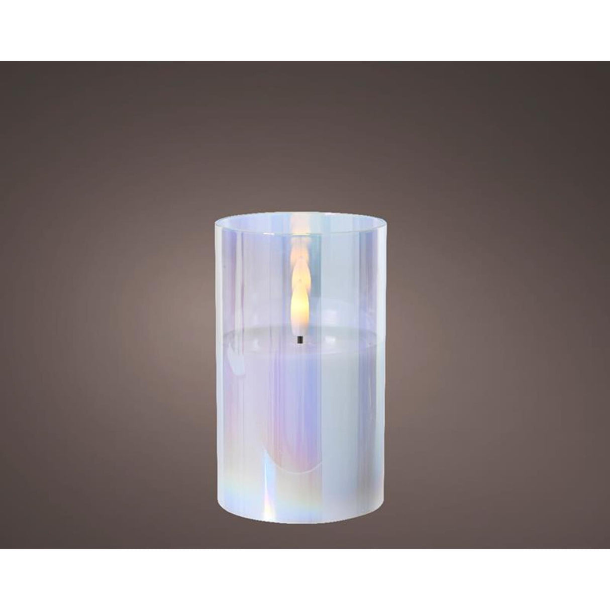 Lumineo lys LED i glas iriserende 12,5cm