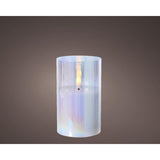 Lumineo lys LED i glas iriserende 12,5cm