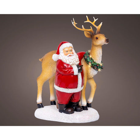 Lumineo julescene Julemand LED 12x19x26cm