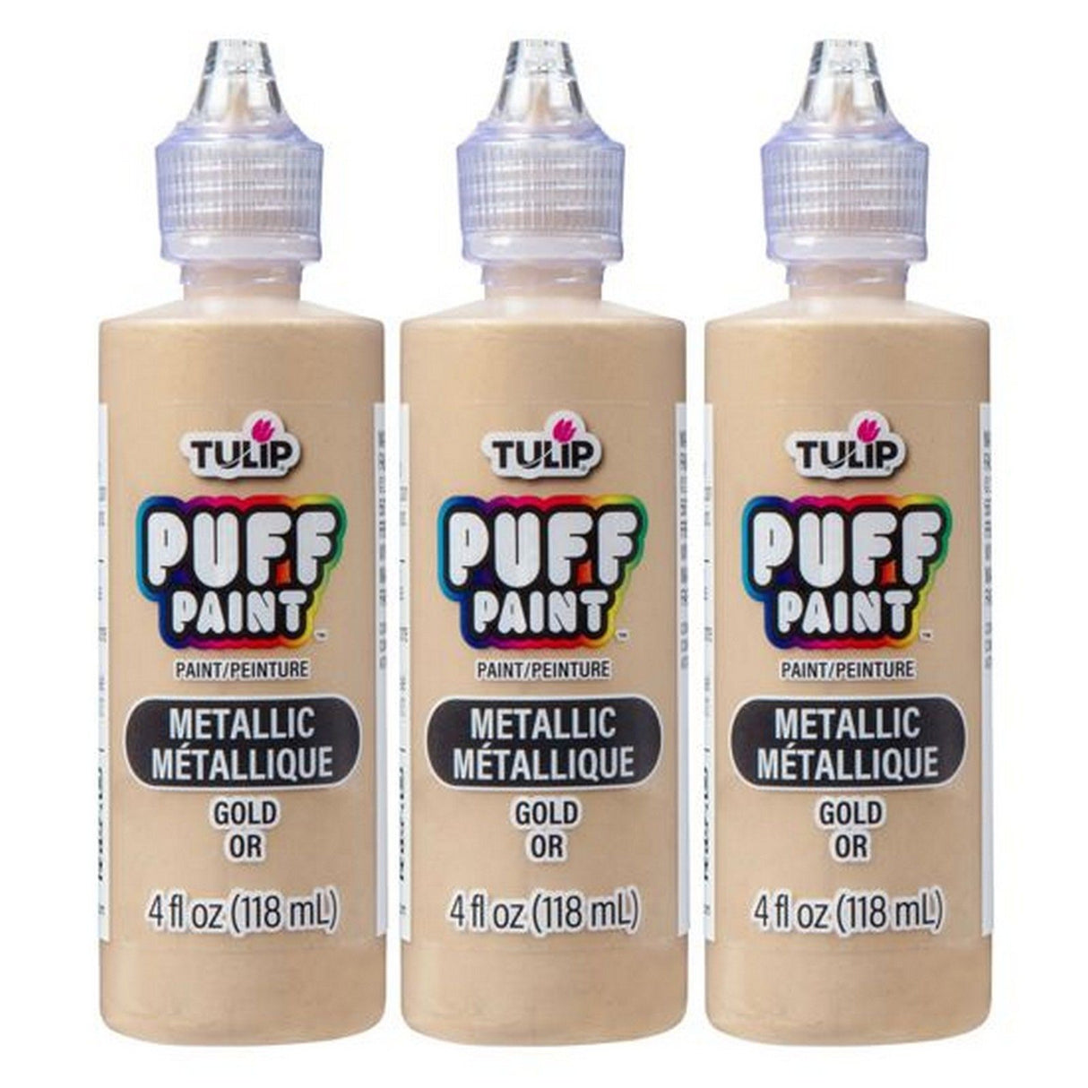 Tulipan • dimensionelt malersæt metallisk guld 118ml