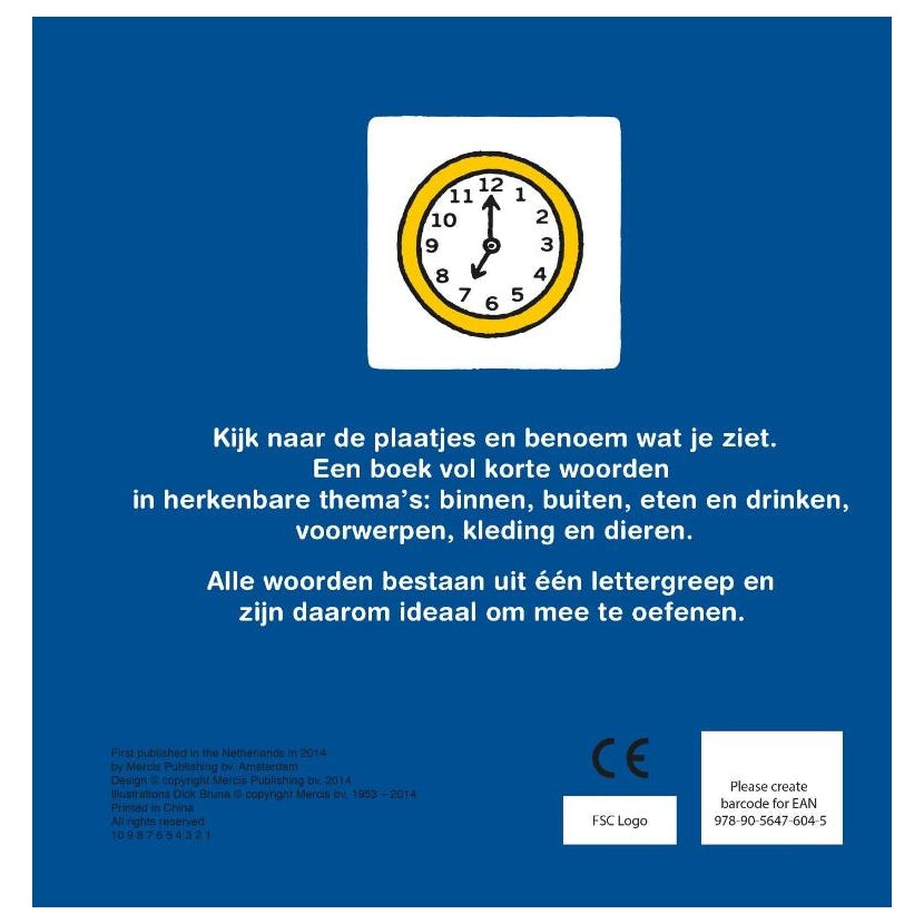 Central Book House Miffy øver sig på korte ord