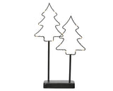 Lumineo juletræer LED på standard metal h35cm