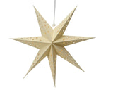 Lumineo star LED karton 40cm med timercreme