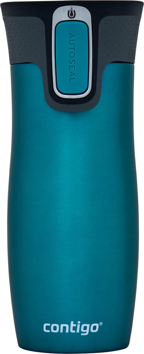 Contigo west loop autoseal termokop, rustfrit stål isoleret kop, kaffekop-to-go, BPA-fri, lækagesikker kop-to-go med let at rengøre låg, holder varmen i op til 5 timer, 470 ml | biscaybugten