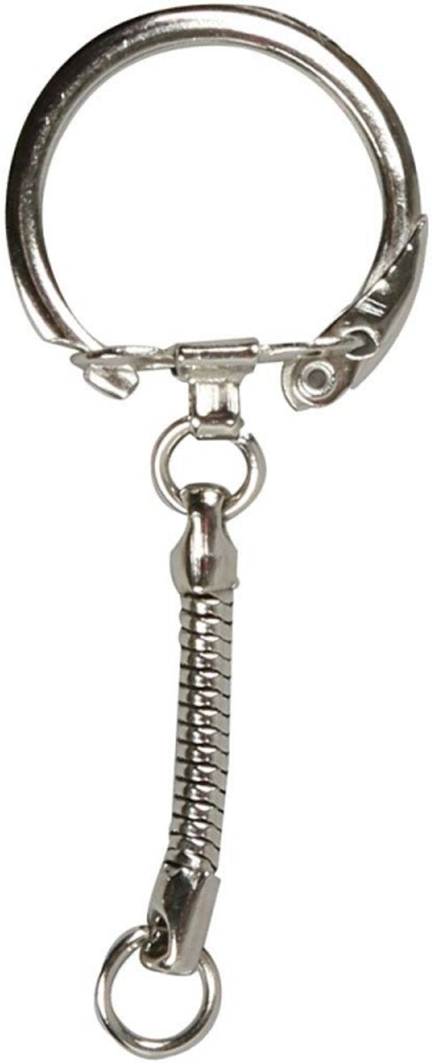 Creativ virksomhed https: www.cchobby.nl nøglering-med-kæde-l-6-cm-d-2-3-cm-25-piece-1-box