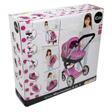 Basic icoo 4in1 manhatten dukkevogn pink sort
