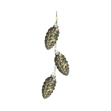 Lumineo string belysning fyrrekogle 5,7x28cm