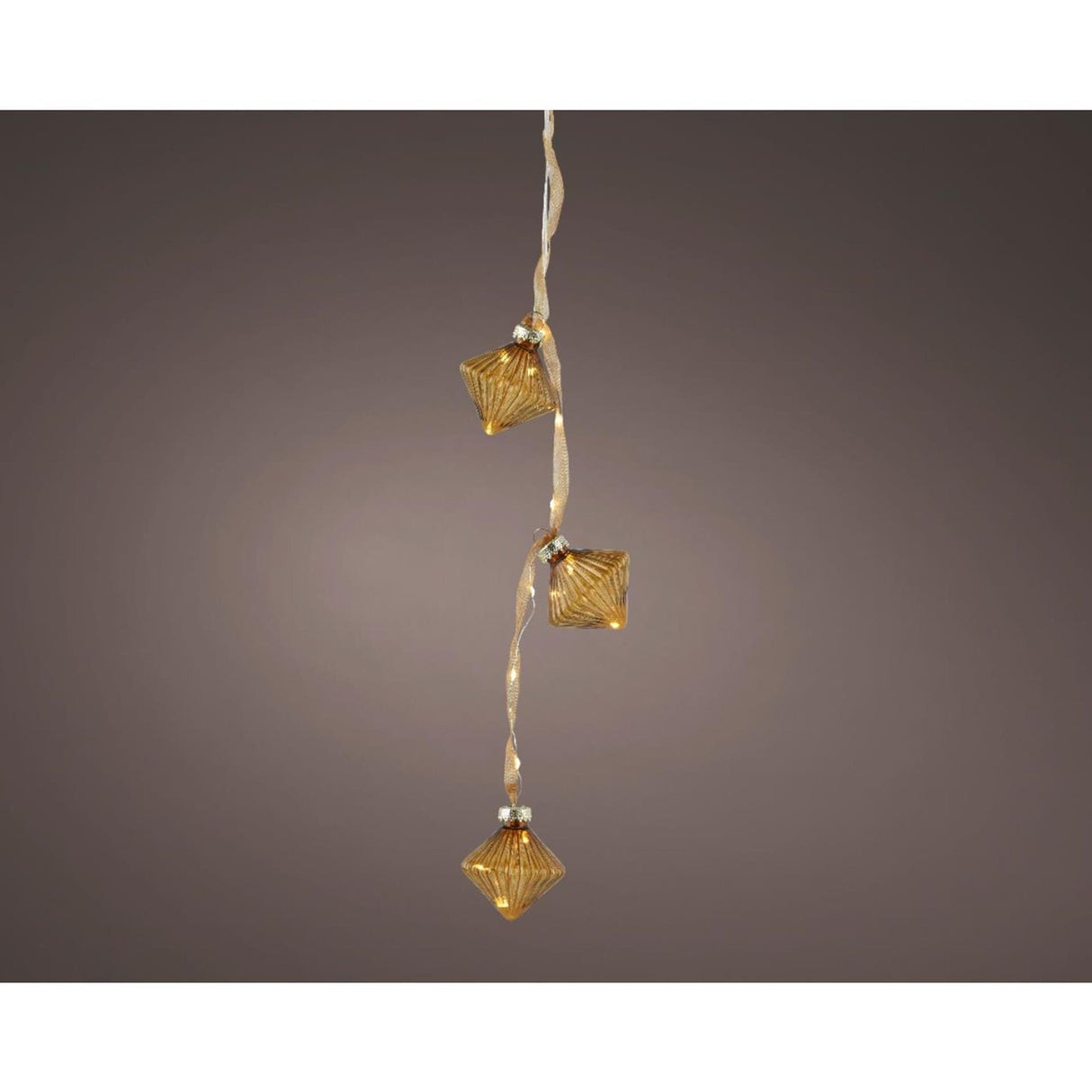 Lumineo snorelys julekugle LED 5,7x28cm