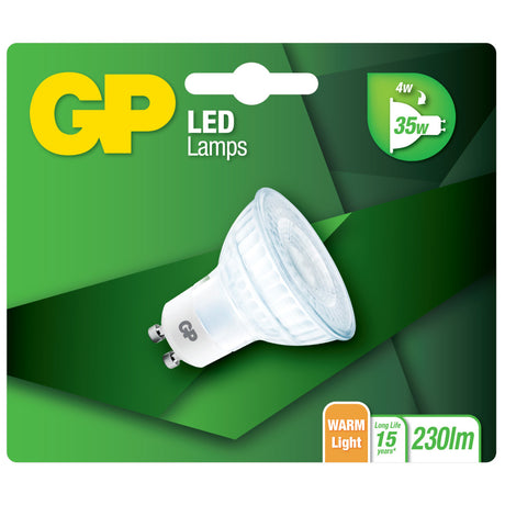 Gp belysning gp led gu10 reflekt. 4w gu10