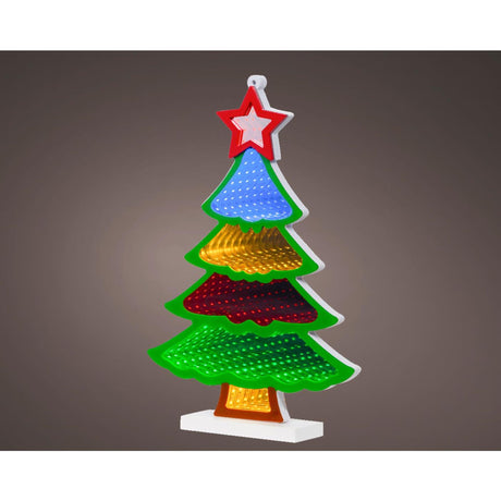 Lumineo infinity lys juletræ LED 21,5x32cm