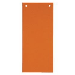 Kangaro scheidingsstroken karton 180g m2 22,5 x 12cm oranje 2gaats rechthoekig