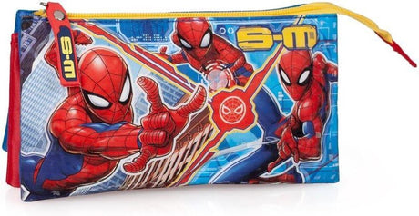 Jim jam penalhus spiderman kuffert 3 rum med 2 lynlåse