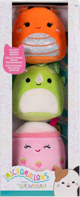 Squishmallows krammeplys - micromallows mony, tristan, victoria - 3 stk.