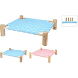Dyreopsamlingsseng med træbund 53x48x13cm max15kg
