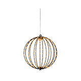 Lumineo pære 192LED metal med timer ø28cm