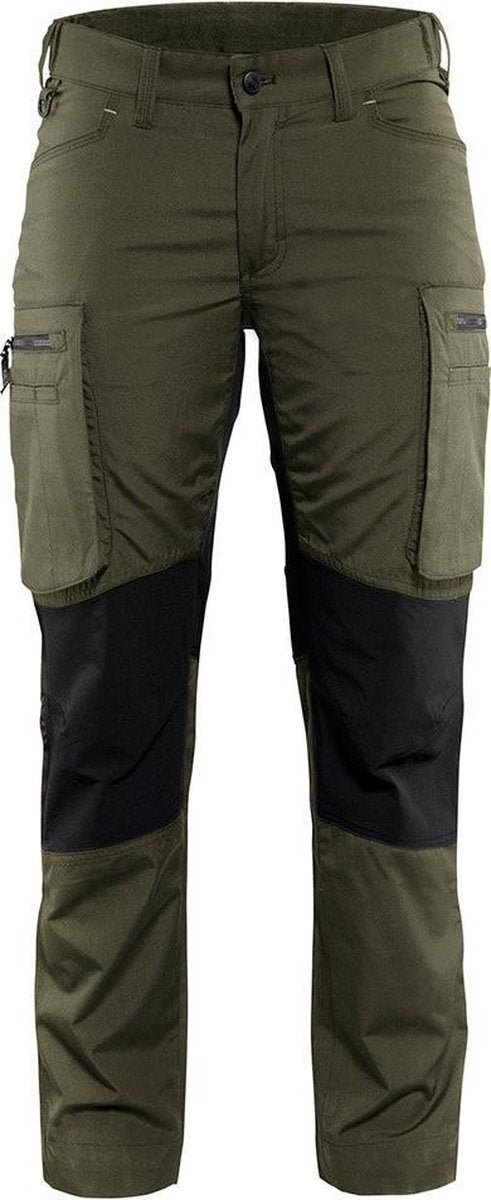 Blåkläder blaklader dame service arbejdsbukser stretch 7159-1845 - kvinder - army black - 42