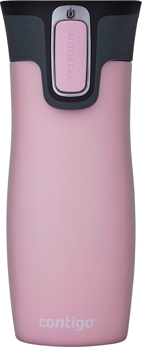 Contigo west loop autoseal termokop, rustfrit stål isoleret kop, kaffekop-to-go, BPA-fri, lækagesikker kop-to-go med let at rengøre låg, holder varmen i op til 5 timer, 470 ml | millennial pink