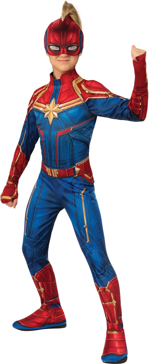 Rubies rubies kostume kaptajn marvel junior polyester rød blå str. s