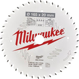Milwaukee tilbehør rundsavklinge p b 165x20x1,6x40atb - 4932471932