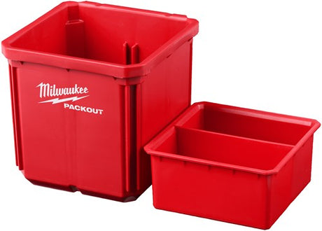 Milwaukee tilbehørspakke 10x10 cm beholdere (2 stk) - 4932480698