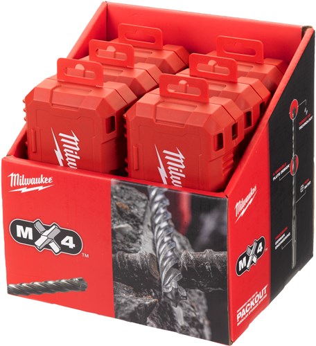 Milwaukee tilbehør milwaukee sds-plus boresæt m2 | pakkevenlig 10-dele - 4932492117