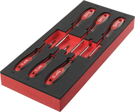 Milwaukee accessoires foam inlay schroevendraaier tx set 2 (6 delig) - 4932492392