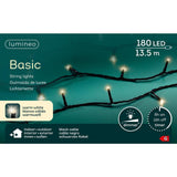 Lumineo LED-strengbelysning indendørs og udendørs 13,5m 180 lamper med 8-timers timer og dæmpningsfunktion
