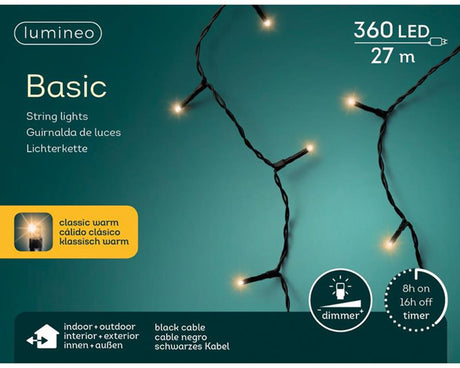 Lumineo julelys basic 360l classicwarm