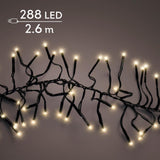 Lumineo klynge julelys 288LED 2,6m blødt guld indendørs + udendørs