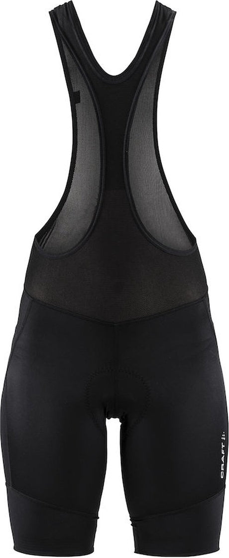 Craft core essence bib-shorts m damecykelshorts - sort - sølv