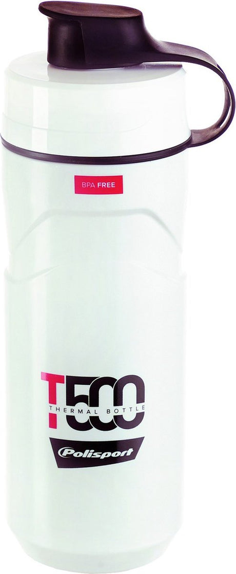 Polisport budon termisk T500 500 ml hvidrød