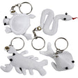 Kreativ virksomhed https: www.cchobby.nl-textile-figures-with-keychain-size-4-8-cm-white-4-piece-1-box
