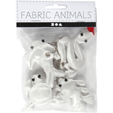 Kreativ virksomhed https: www.cchobby.nl-textile-figures-with-keychain-size-4-8-cm-white-4-piece-1-box
